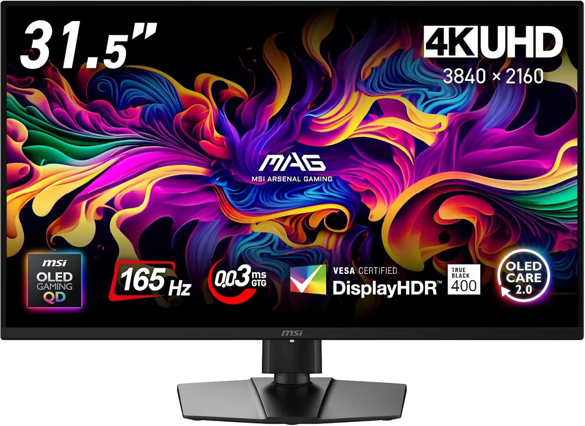 MSI MAG 322UP QD-OLED E16 — 4K QD-OLEDの選択肢が広がる！165Hz採用