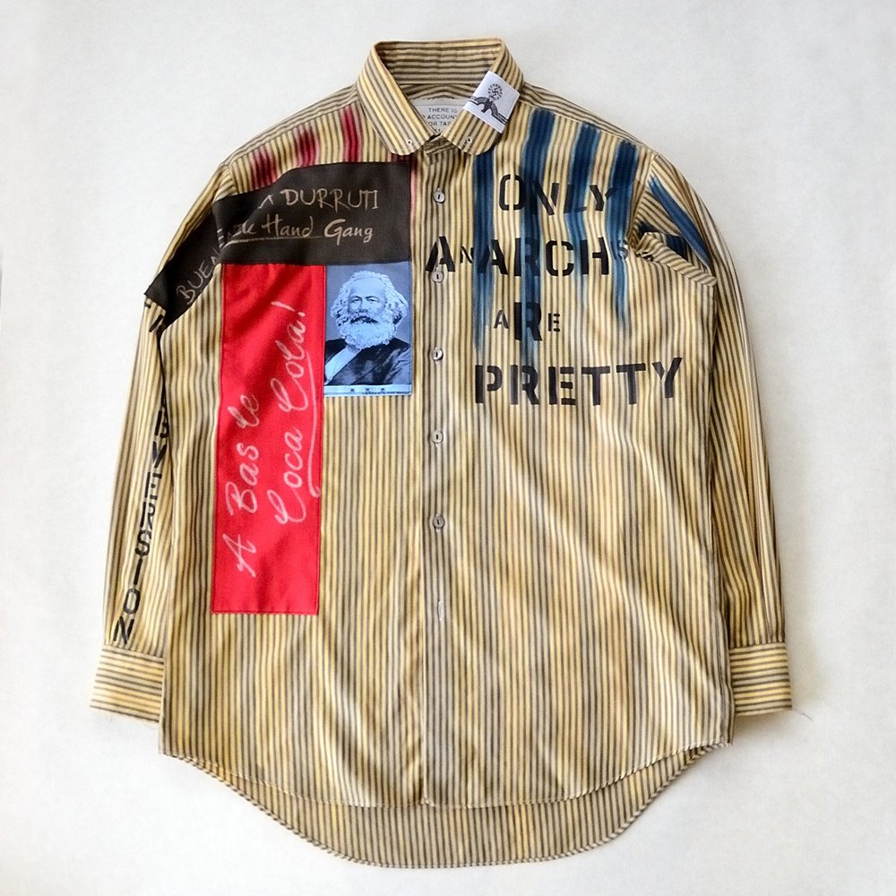 アナーキーシャツ030：2018年のカーキ色。その意図は、今となっては謎