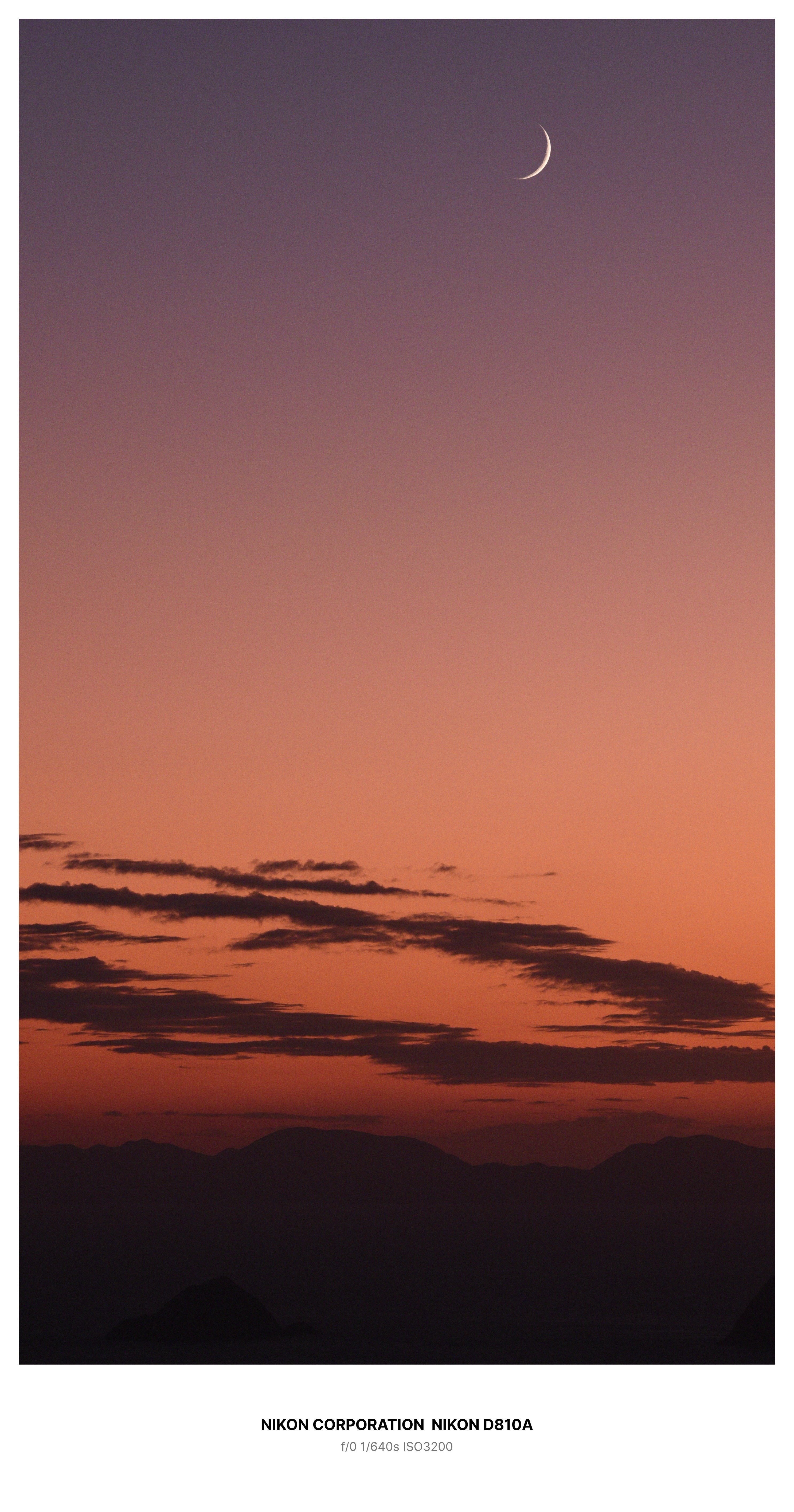 202511_10月26日の夕月夜｜みえ山