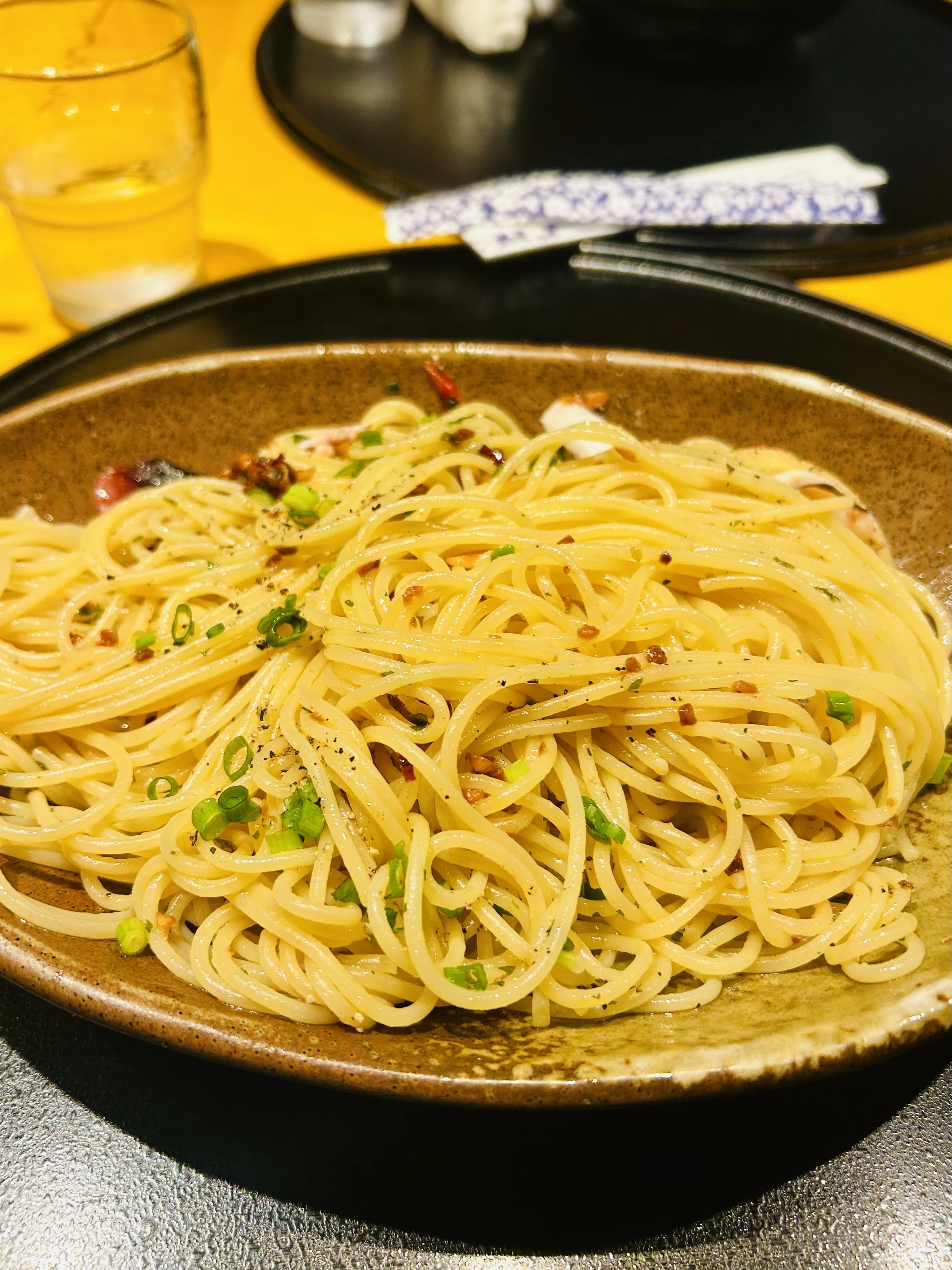 洋麺屋五右衛門のタコのペペロンチーノ｜（株）石黒金属製作所