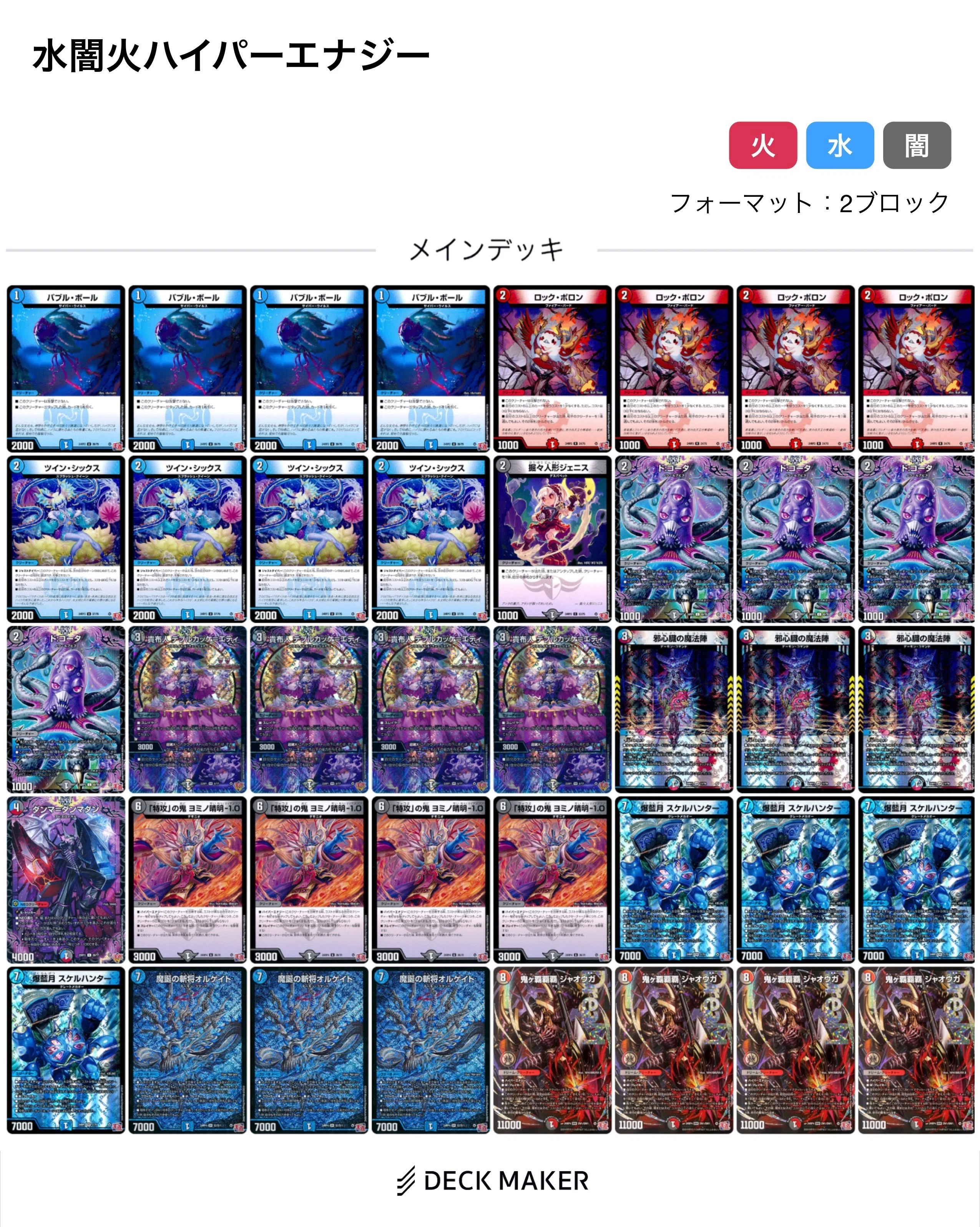 エリア予選開幕直前！ デュエルマスターズ2ブロック王道・王道W編メタ