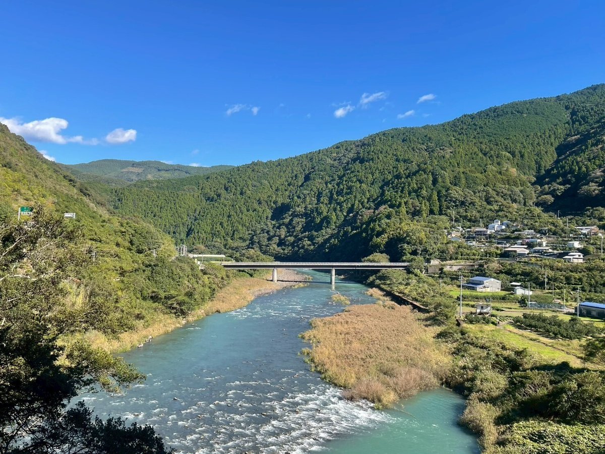 高知県北川村の風景。中岡慎太郎の故郷