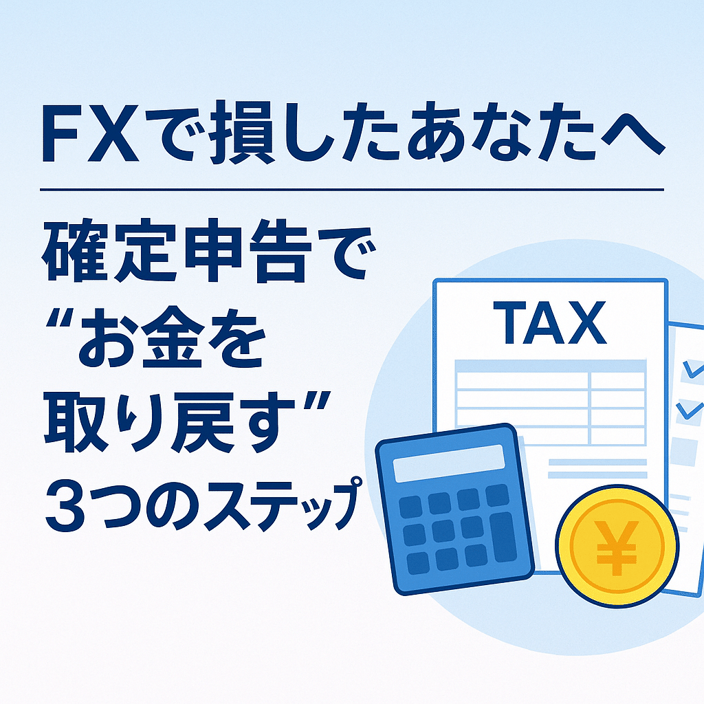 💰FX損失の確定申告シリーズ まとめ ──“損して終わり”を“節税のチャンス”に変える３ステップ──｜shachikoro
