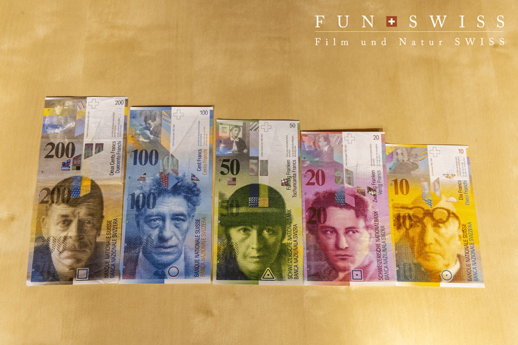スイス　旧紙幣 スイス滞在記2007)11月9日 スイスのお札は珍しい｜のかたま