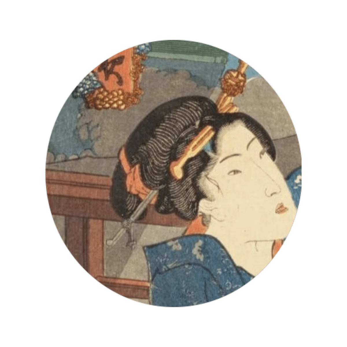 日本史】絵の奥行を感じる『月の陰忍逢ふ夜』｜母がバツ2の女子大学院