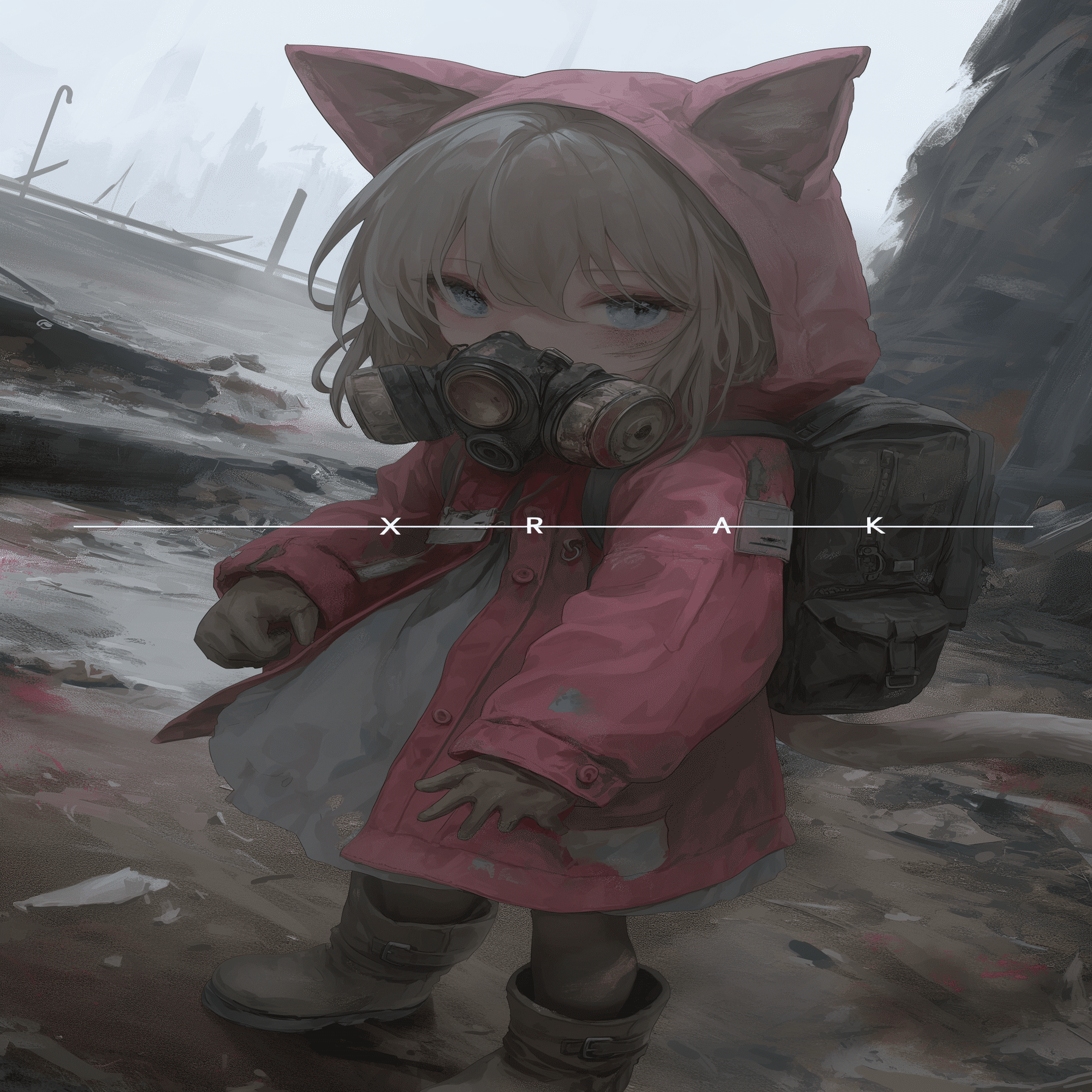 お絵描き：可愛さと荒廃感 #AIアート #AIイラスト #Midjourney｜むぎ屋