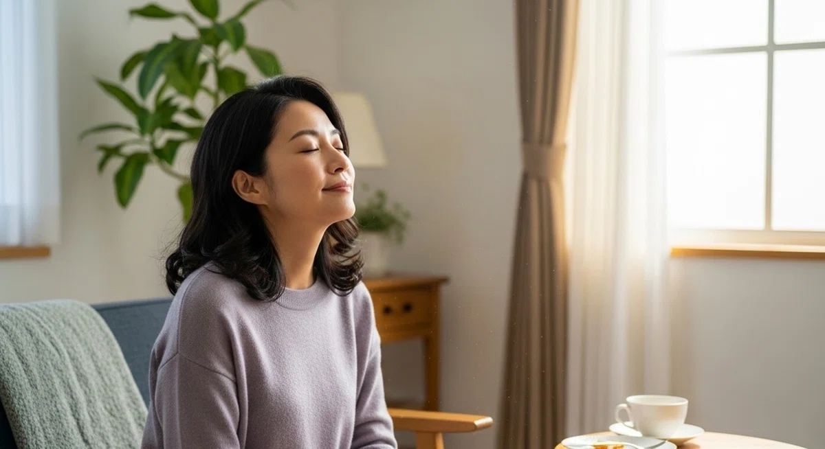 食後の深呼吸