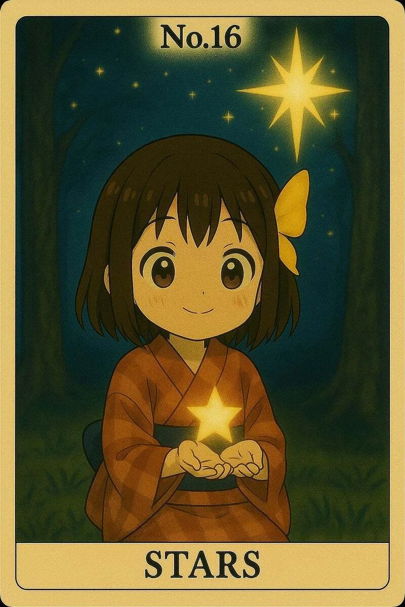わらこルノルマンカード No.16 《星（Stars）》｜わらこ暦🗓️今日の