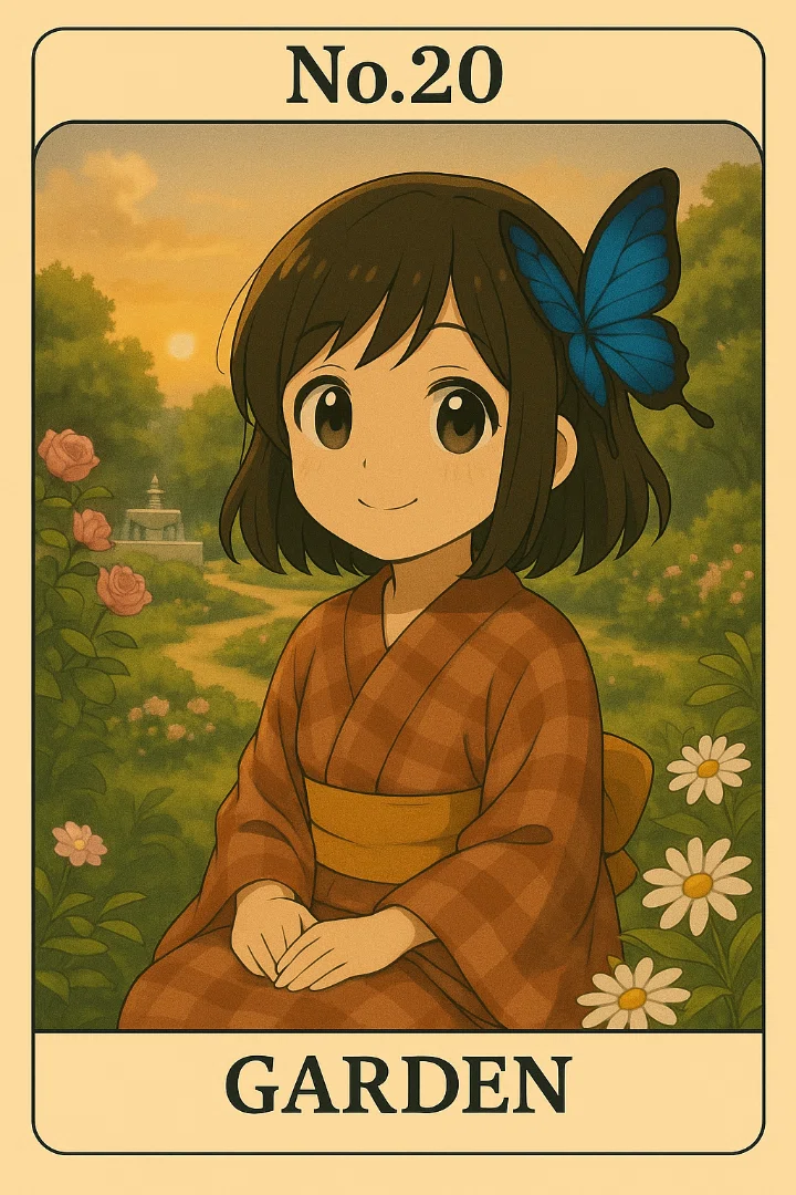 わらこルノルマンカード No.20 《庭園（Garden）》｜わらこ暦🗓️今日
