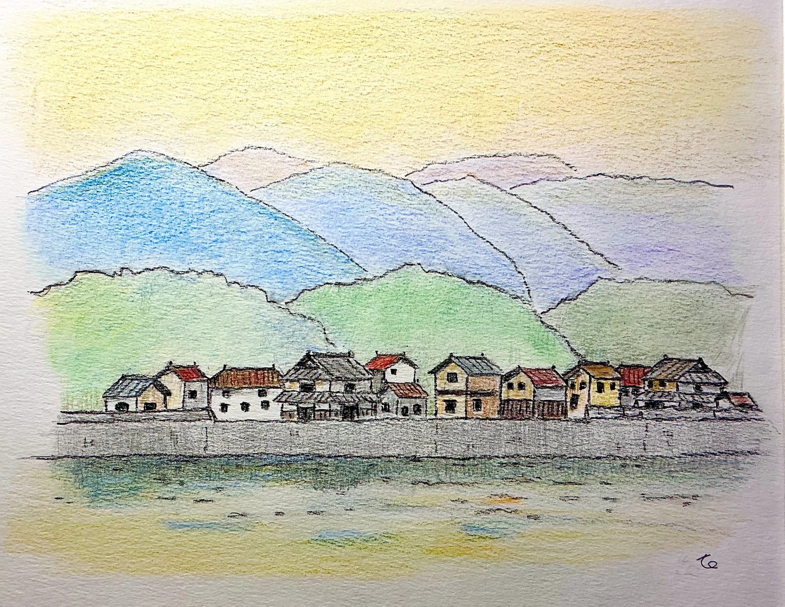 色鉛筆で描いてみた｜水彩スケッチ帖
