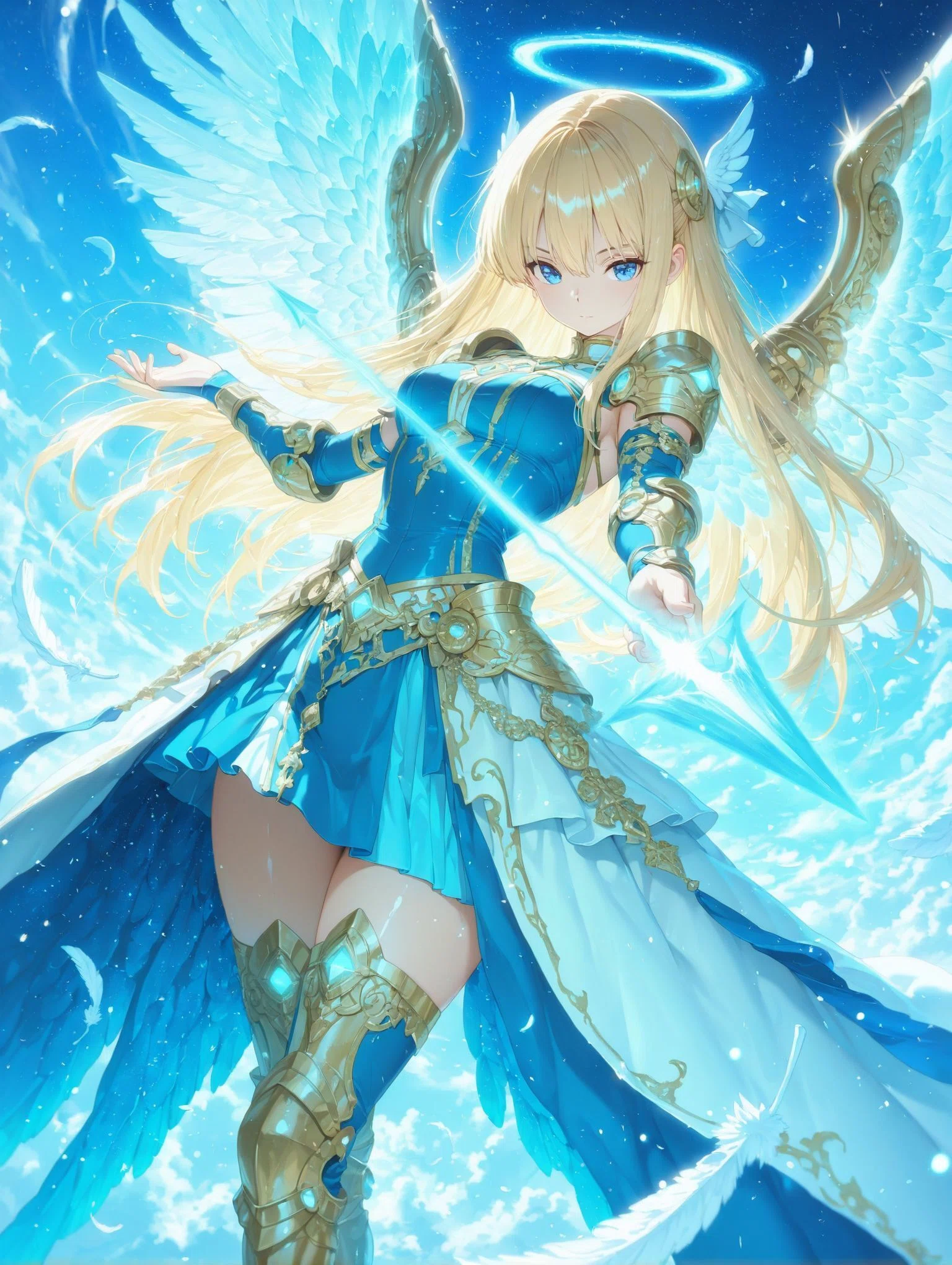 画像生成AI】武器 × 天使の幻想アート集|8つの神々しい戦装|カレラ 画像生成AI】武器 × 天使の幻想アート集|8つの神々しい戦装|カレラ
