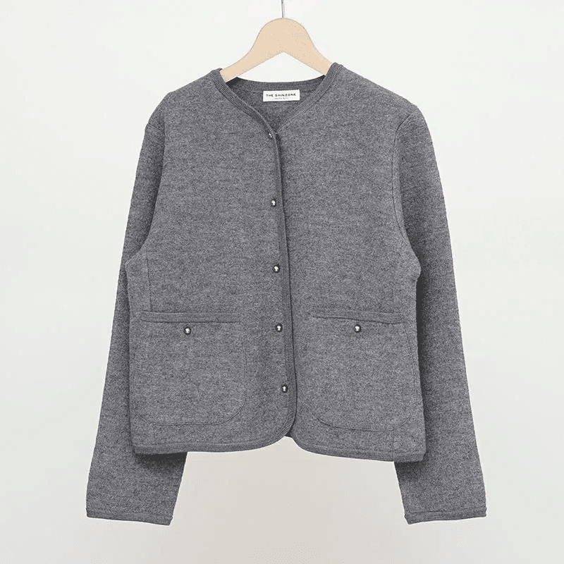 お洒落と快適を両立【THE SHINZONE】WOOL KNIT JACKET｜THIRTY' THIRTY'