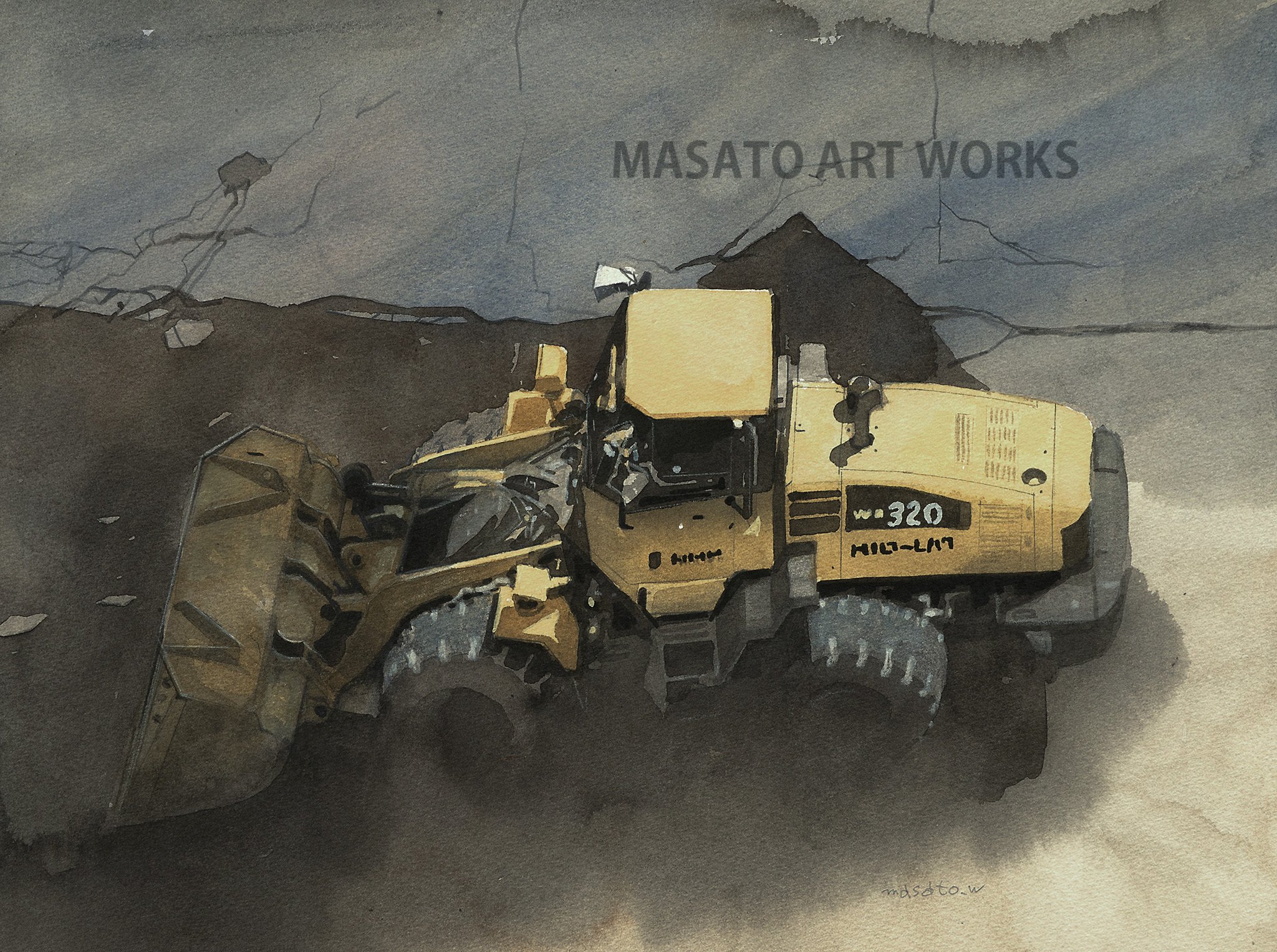 水彩画は「路面電車」を描いてスキルアップしました｜MASATO ART WORKS