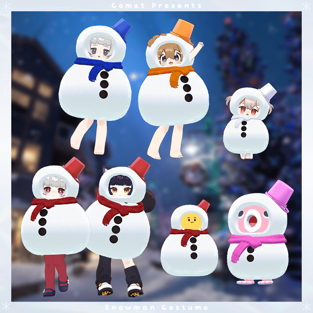 VRchat】ゆきだるまのきぐるみを作りました⛄｜星宮あき