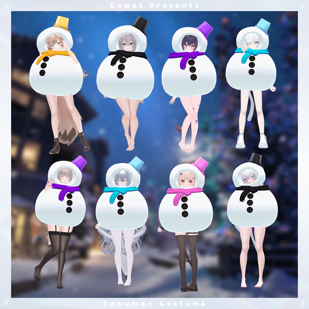 VRchat】ゆきだるまのきぐるみを作りました⛄｜星宮あき