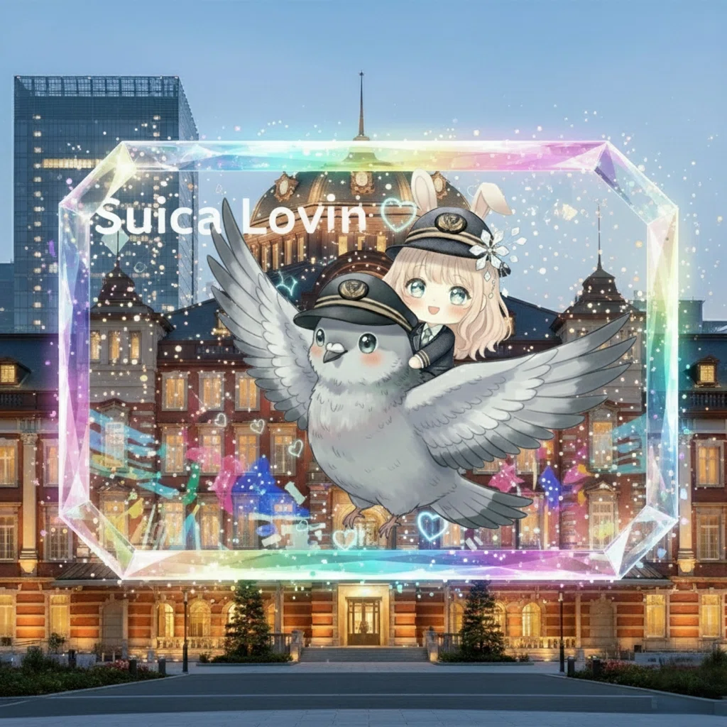 東京駅とホログラムフレーム