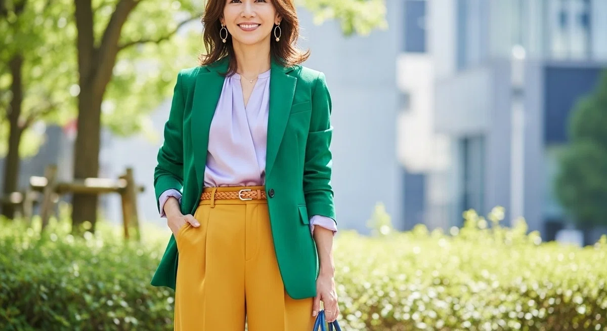 色の組み合わせでおしゃれ服に