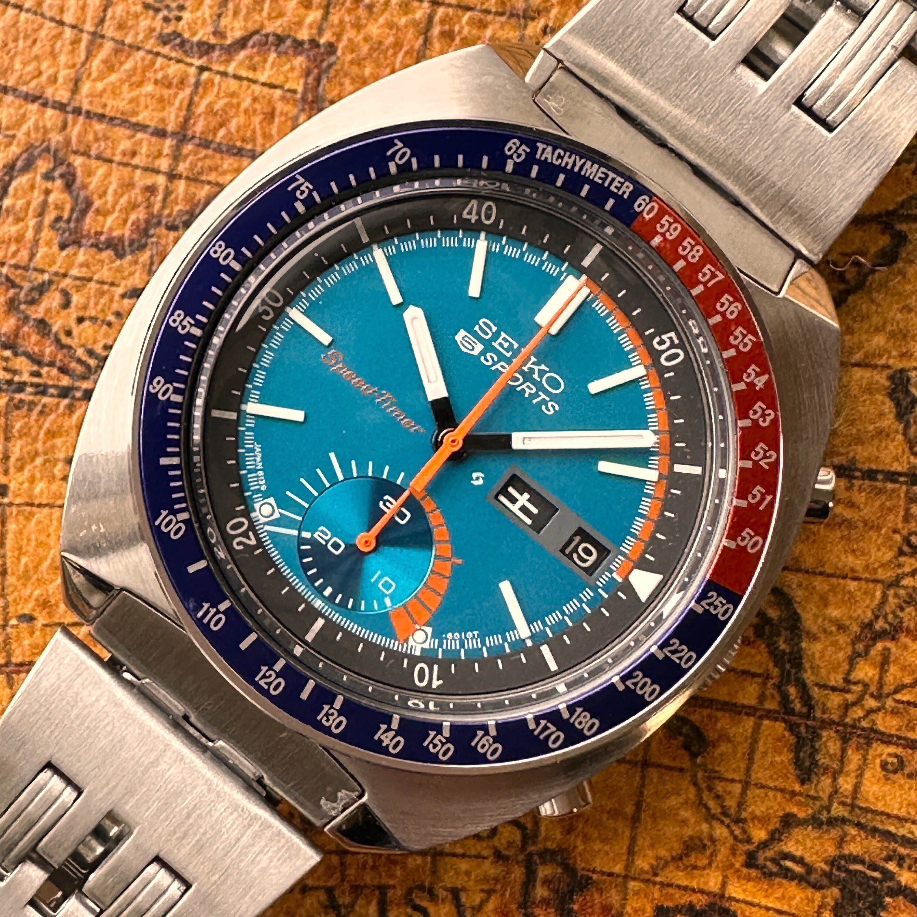 即納 OH済【セイコー 5スポーツ スピードタイマー 6139-6002