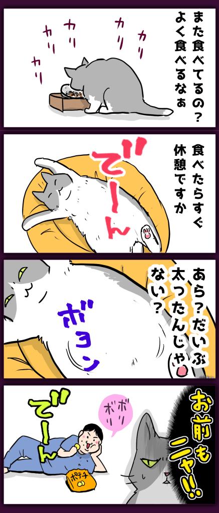 太った？【にゃんコミックエッセイ（10）】｜夏目にゃん子