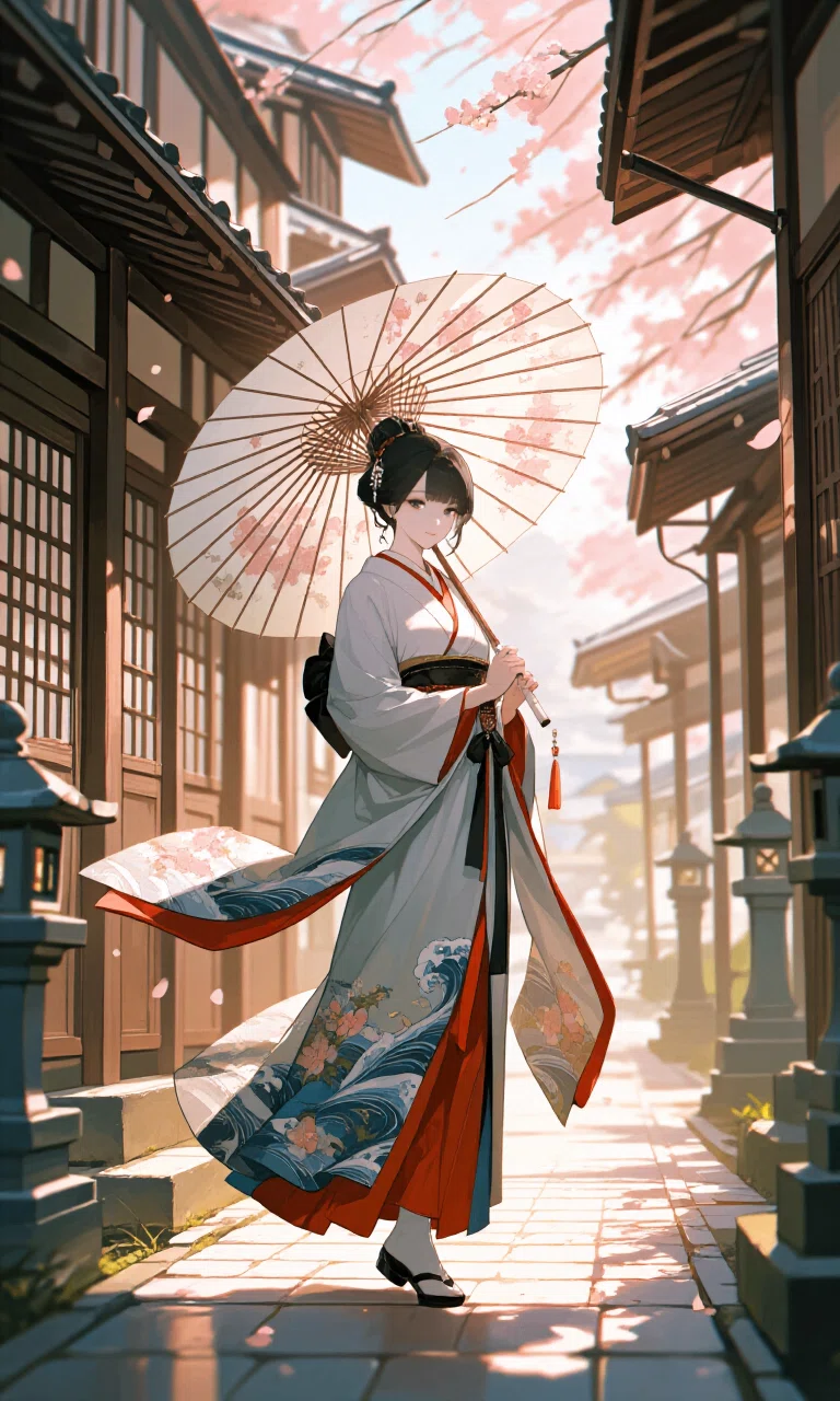 👘着物女子👘、-3つの魅力-、着物女子の破壊力を、AIイラストで表現