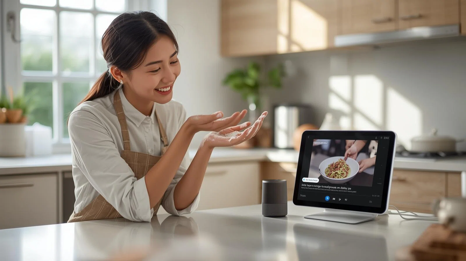 ❤アレクサ音声制御OK❣美味しい超ヘルシー調理が自由自在♪❤ノンフライヤー アレクサ×キッチン】「手が汚れる問題」を解決！ワーママが頼る“声で