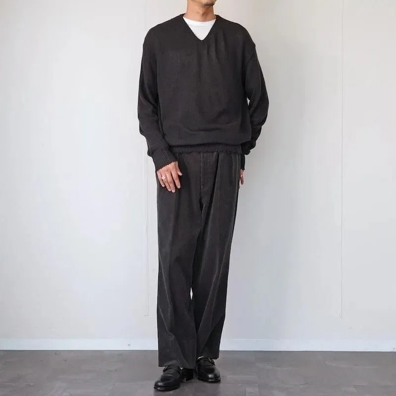 トップス 25AW MAATEE&SONS CA/G/S Loose V Sweater2 上質を、日常に。MAATEE&SONSが描く大人のリラックス。」｜THIRTY' THIRTY'