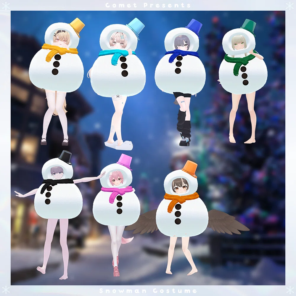 VRchat】ゆきだるまのきぐるみを作りました⛄｜星宮あき