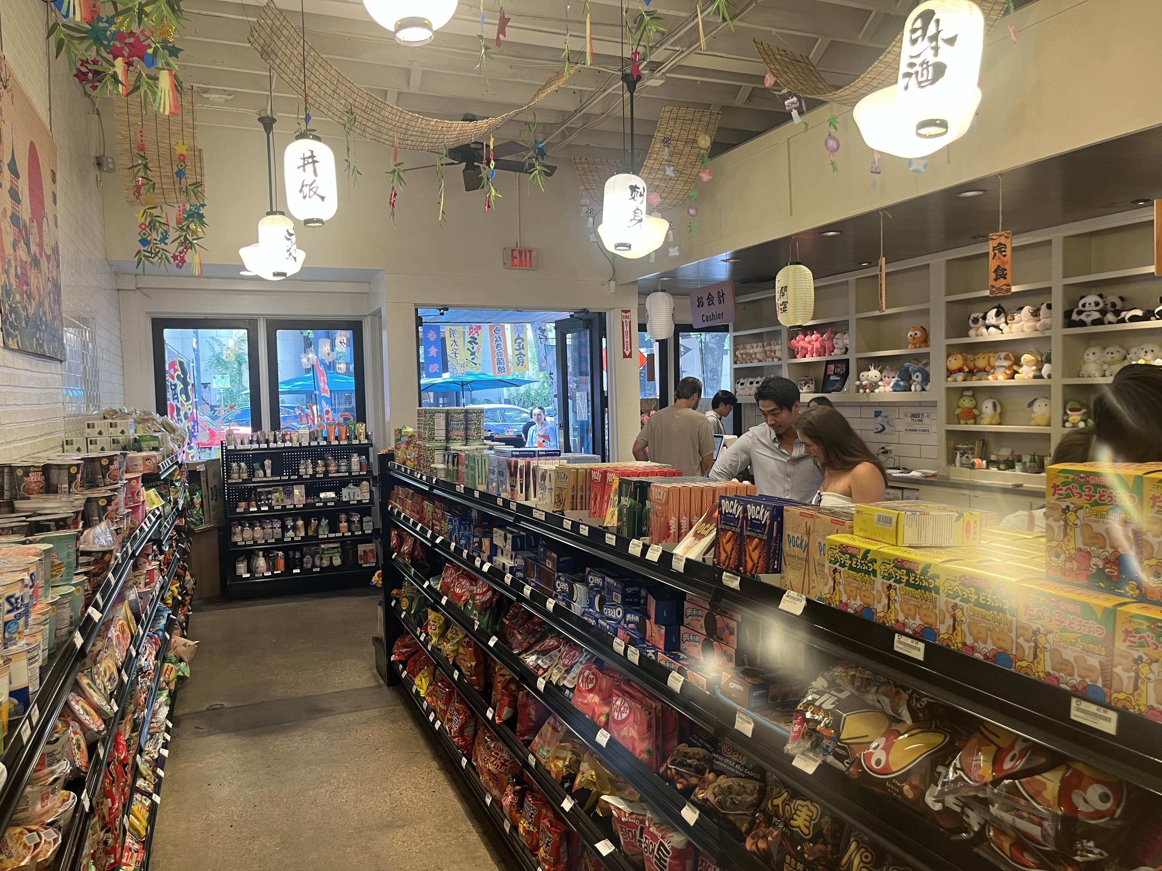 Japanese snacks in the store