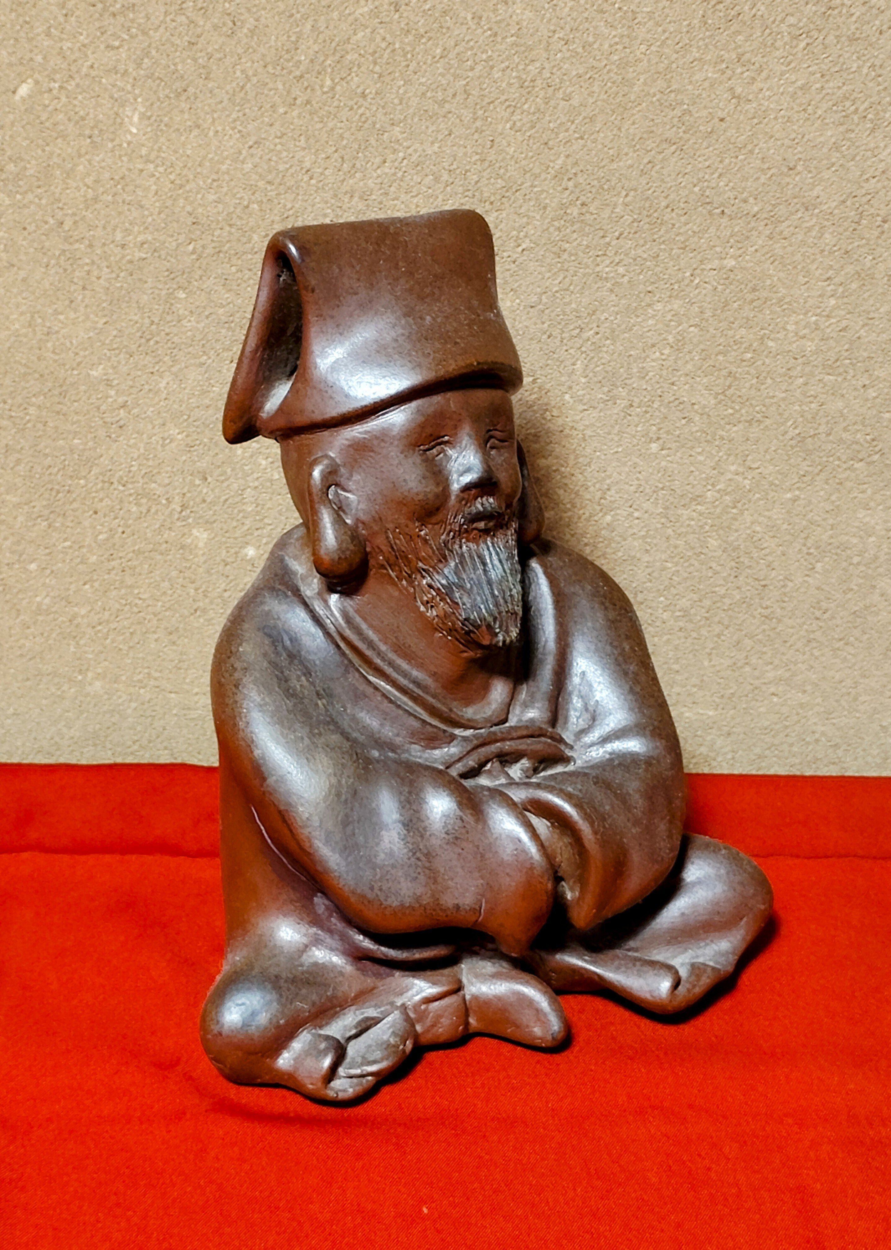 備前焼　七福神 城南骨董-古備前焼 七福神 俵 恵比寿天 大黒天 1079