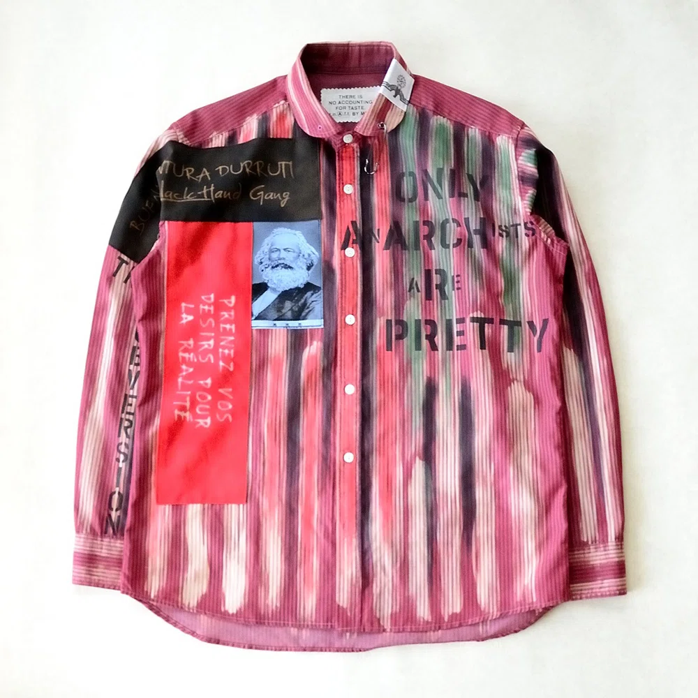 Anarchy Shirt アナーキーシャツ◉ピンク◉好配色↑ アナーキーシャツ034：もう作らない配色。でも、この「自由さ」は嫌い