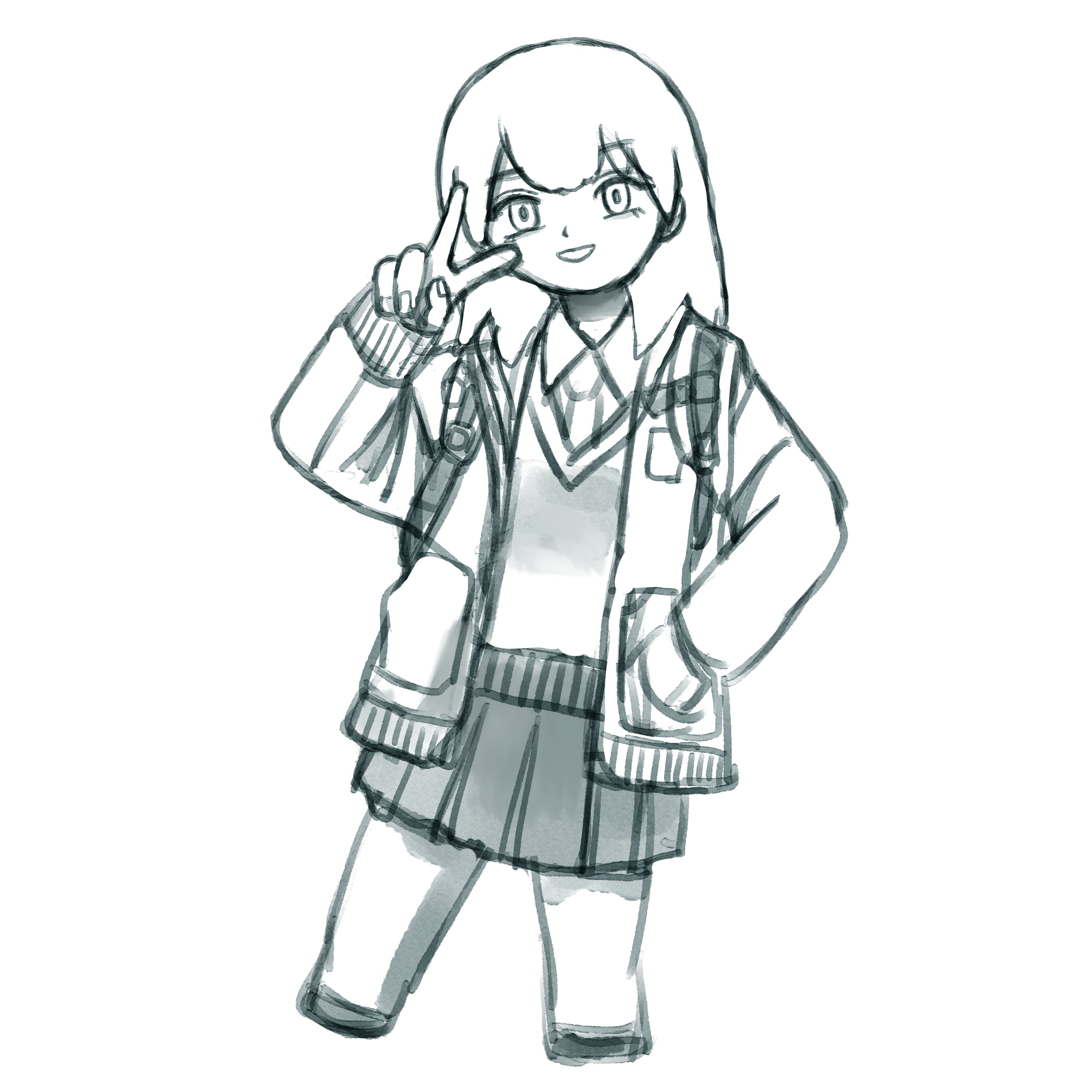 333 人物イラストが描けるようになりたい！No.84｜テツロウ