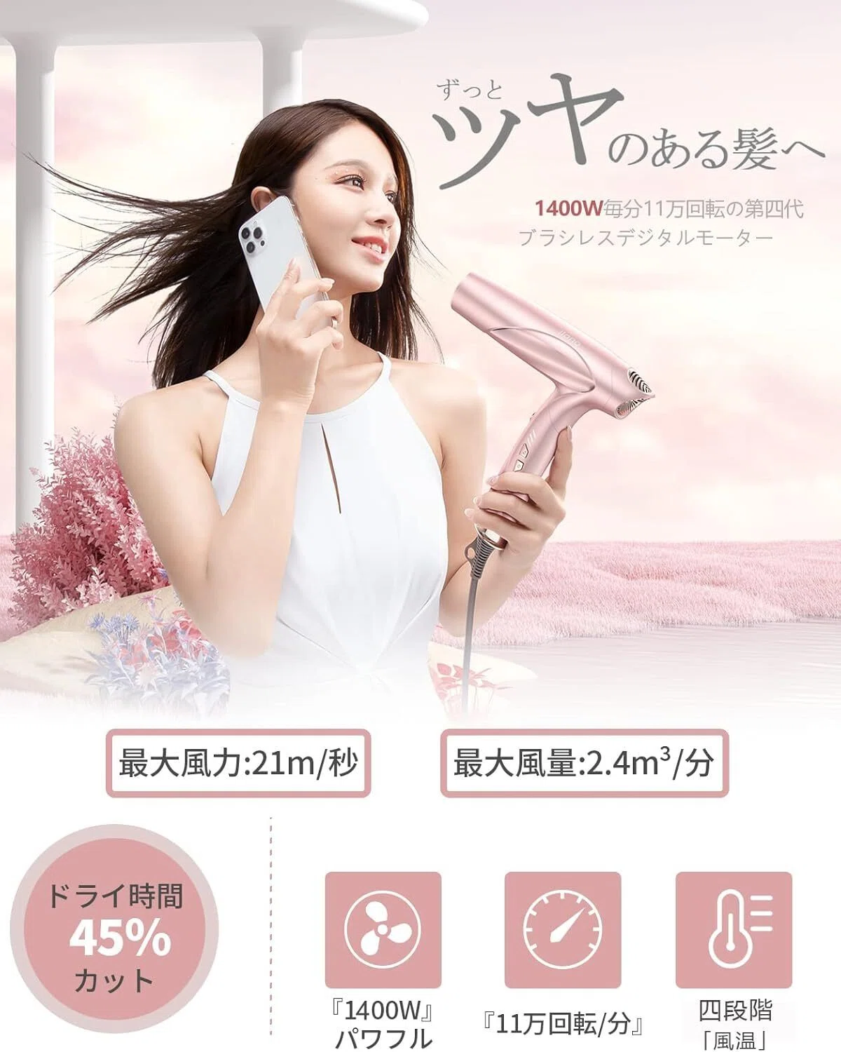 llano ドライヤー 大風量 高風速 サロン級 速乾 ヘアドライヤー Amazon.co.jp: llano ドライヤー 大風量 高風速 2023進級版 サロン級 ヘアドライヤー