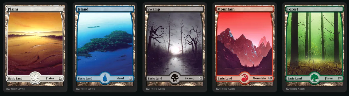 MTGアリーナ】好きな基本土地5選とアイテムの入手性｜Numb