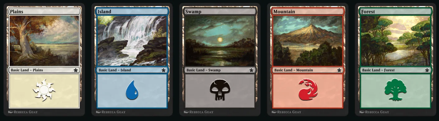 MTGアリーナ】好きな基本土地5選とアイテムの入手性｜Numb