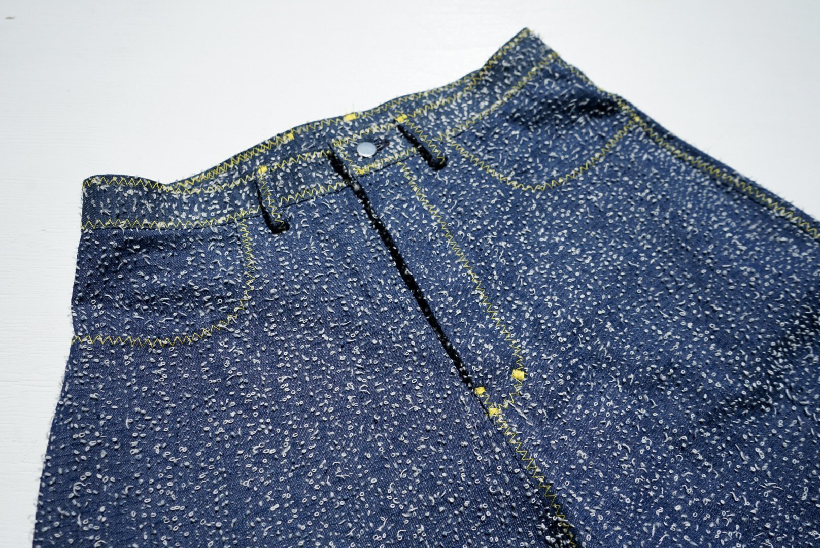 osakentaro スティッチデニムパンツ ワイドパンツ ジーンズ