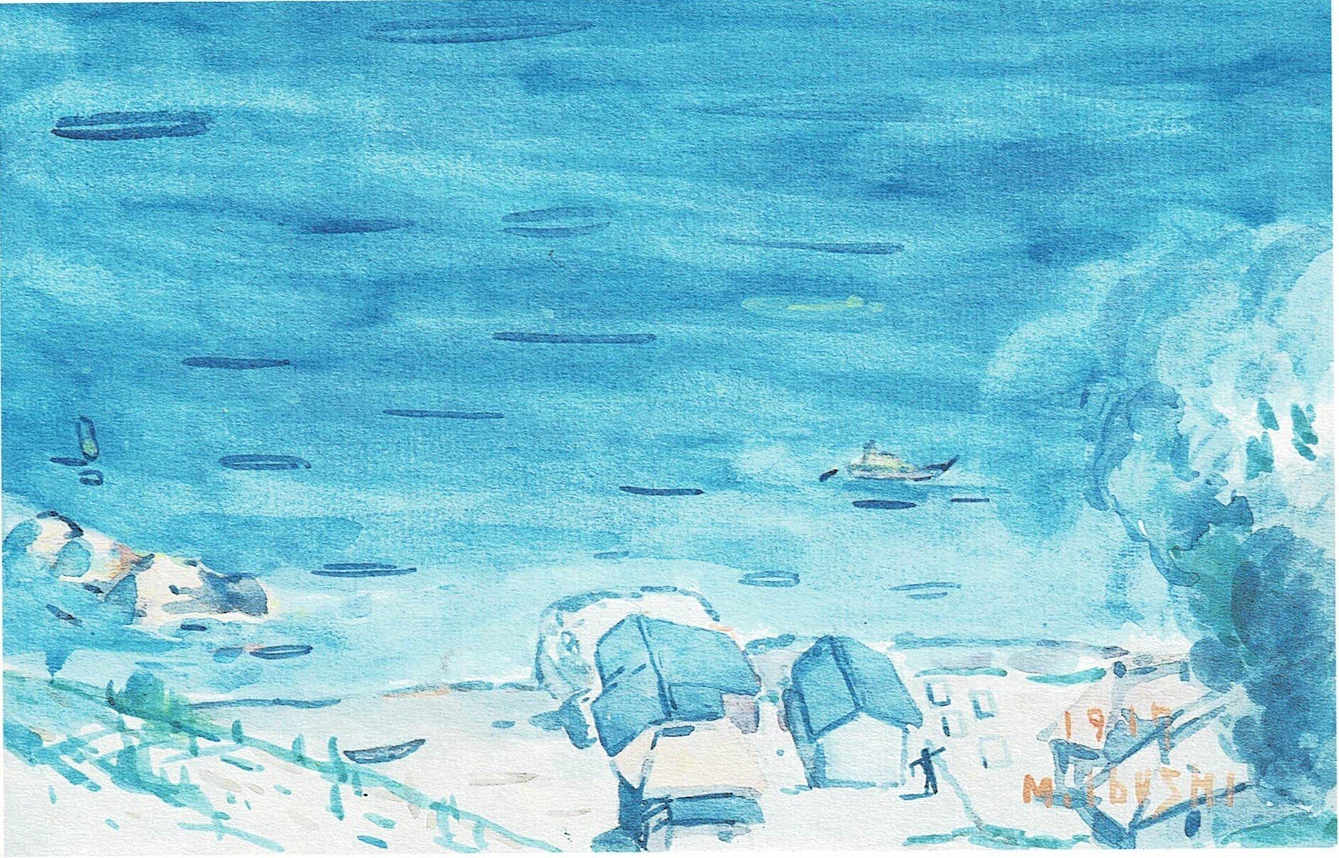 画家を志した少年・井伏鱒二の水彩画【アートのさんぽ】＃41｜谷藤史彦