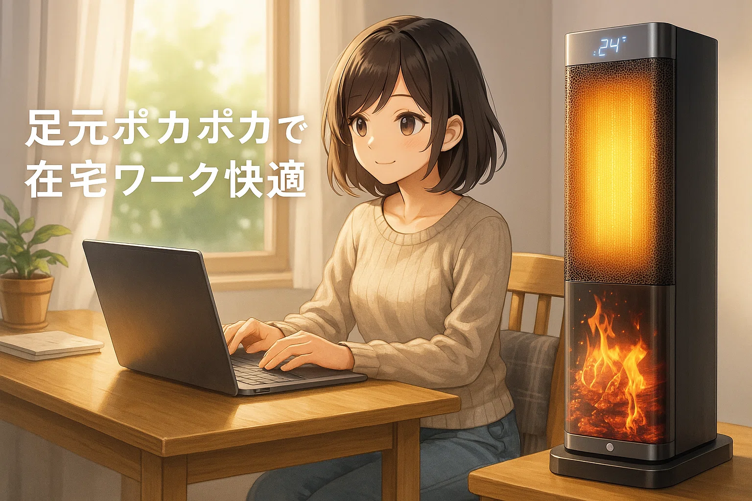 電気代にびくびくしない冬へ。Joy zone セラミックヒーター AI自動制御 