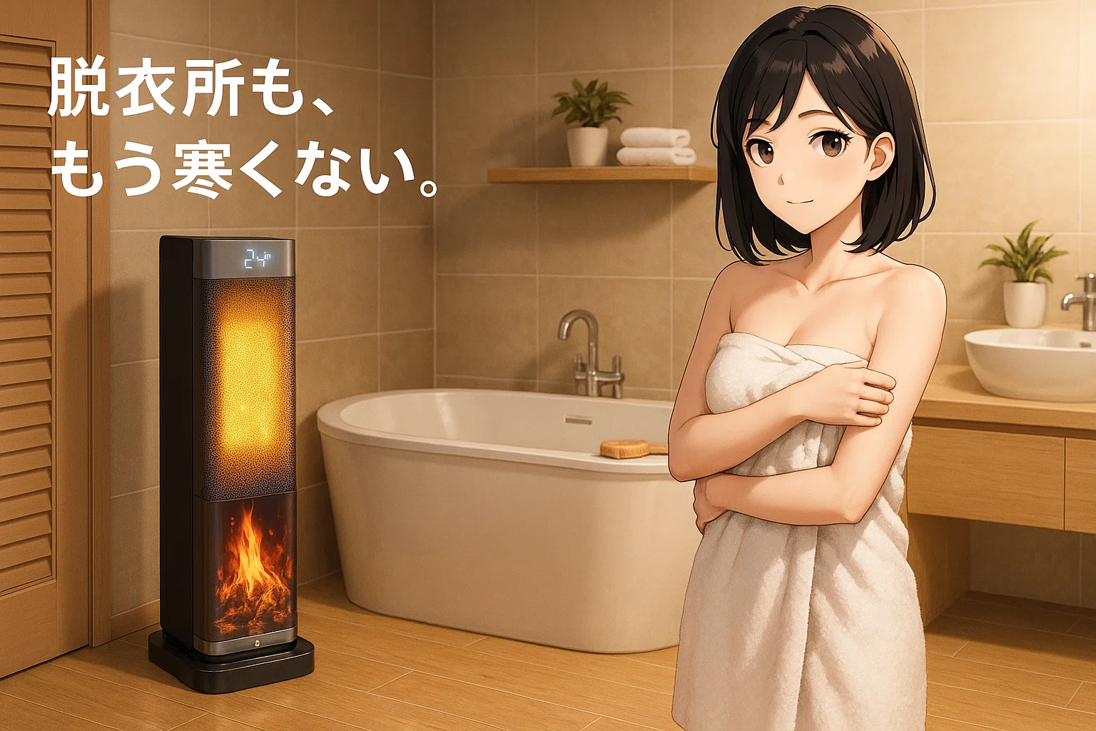 電気代にびくびくしない冬へ。Joy zone セラミックヒーター AI自動制御