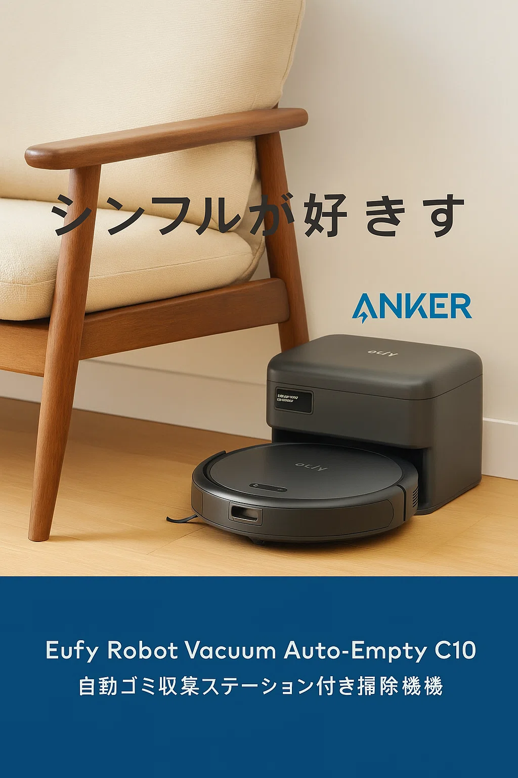 Anker Eufy Robot Vacuum Auto-Empty C10で床掃除をほぼ卒業｜自動ゴミ