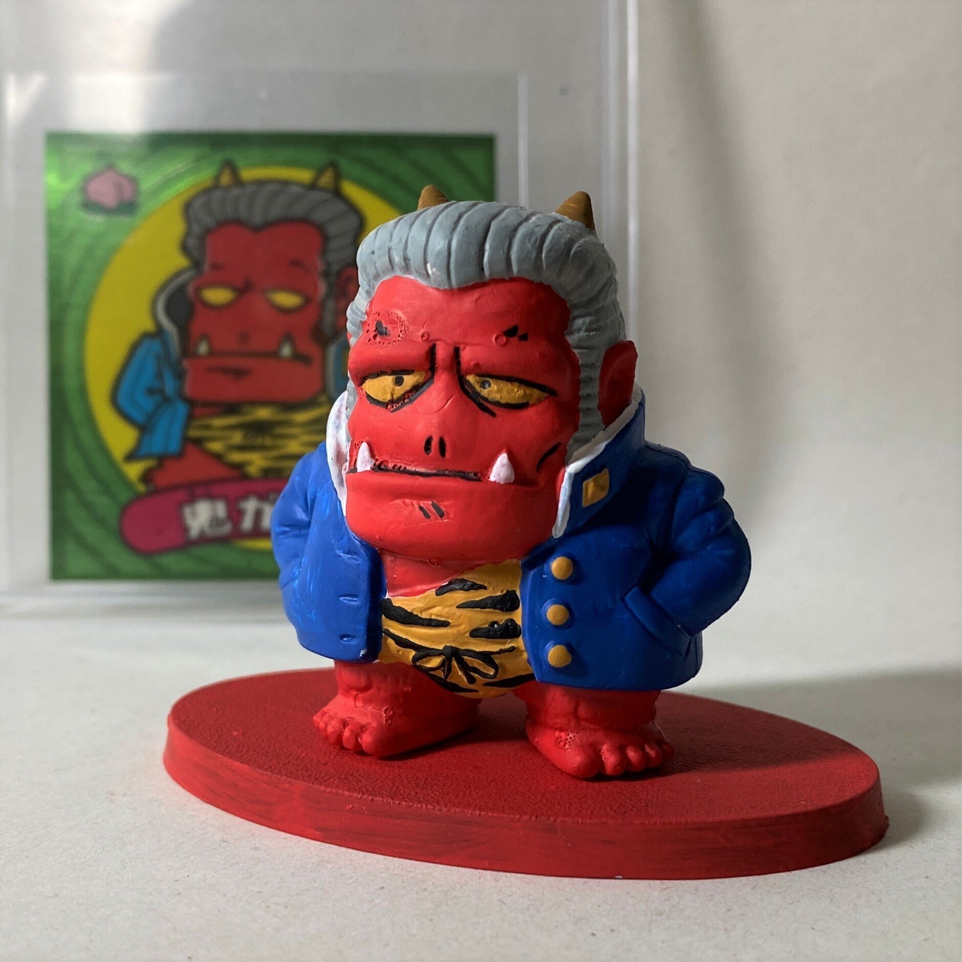 赤き鬼の記憶とともに ― 鬼ガシ魔を描き起こす夜｜筆塗りーず☆masa