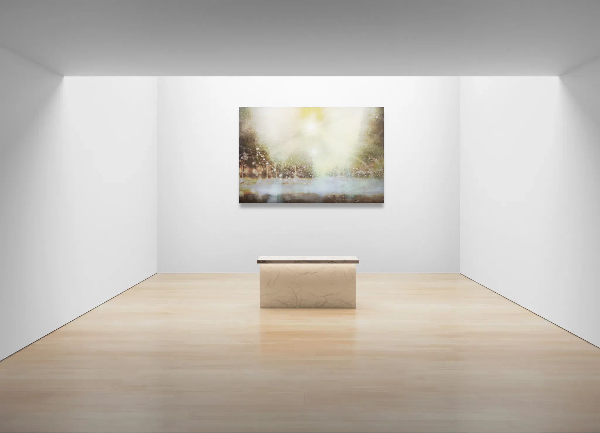 今だけ10%OFF【原画】見るだけで強力浄化ヒーリング画✨「聖なる光のシャワー」 4 Shower of Light（光のシャワー）｜小田康夫