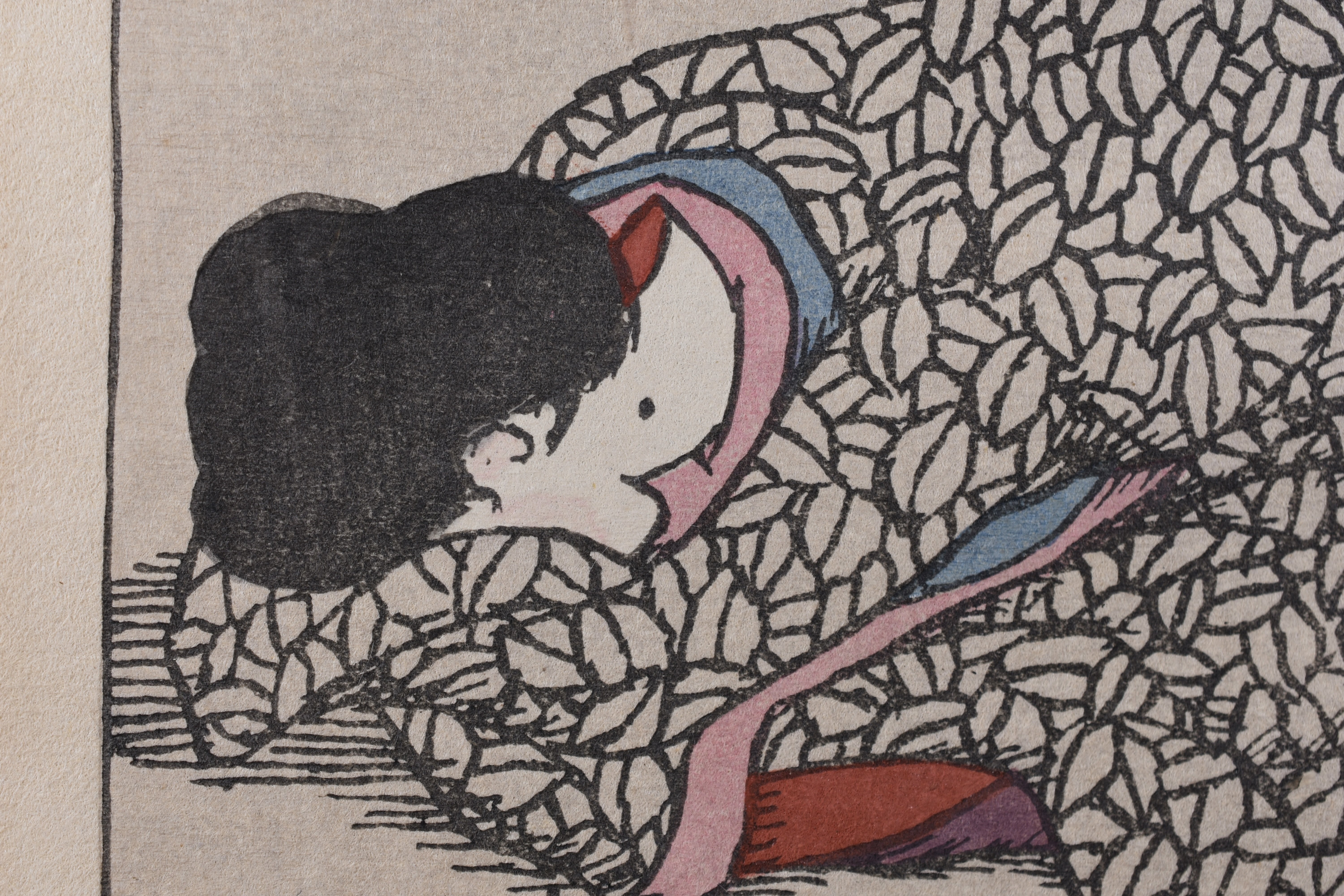 襟足のほくろ、木版画《KAWAZIN》:竹久夢二『山へよする』研究⑬｜表現