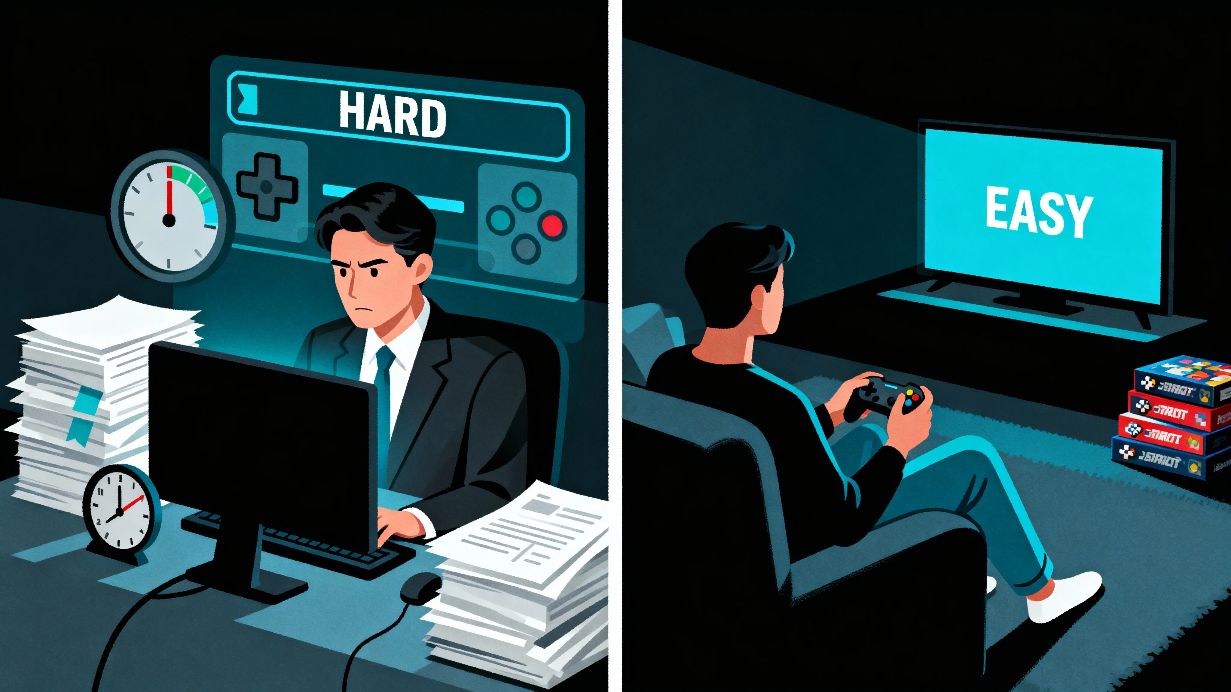 Work is Hard Mode, Why Not Keep Games on Easy?｜Brendan