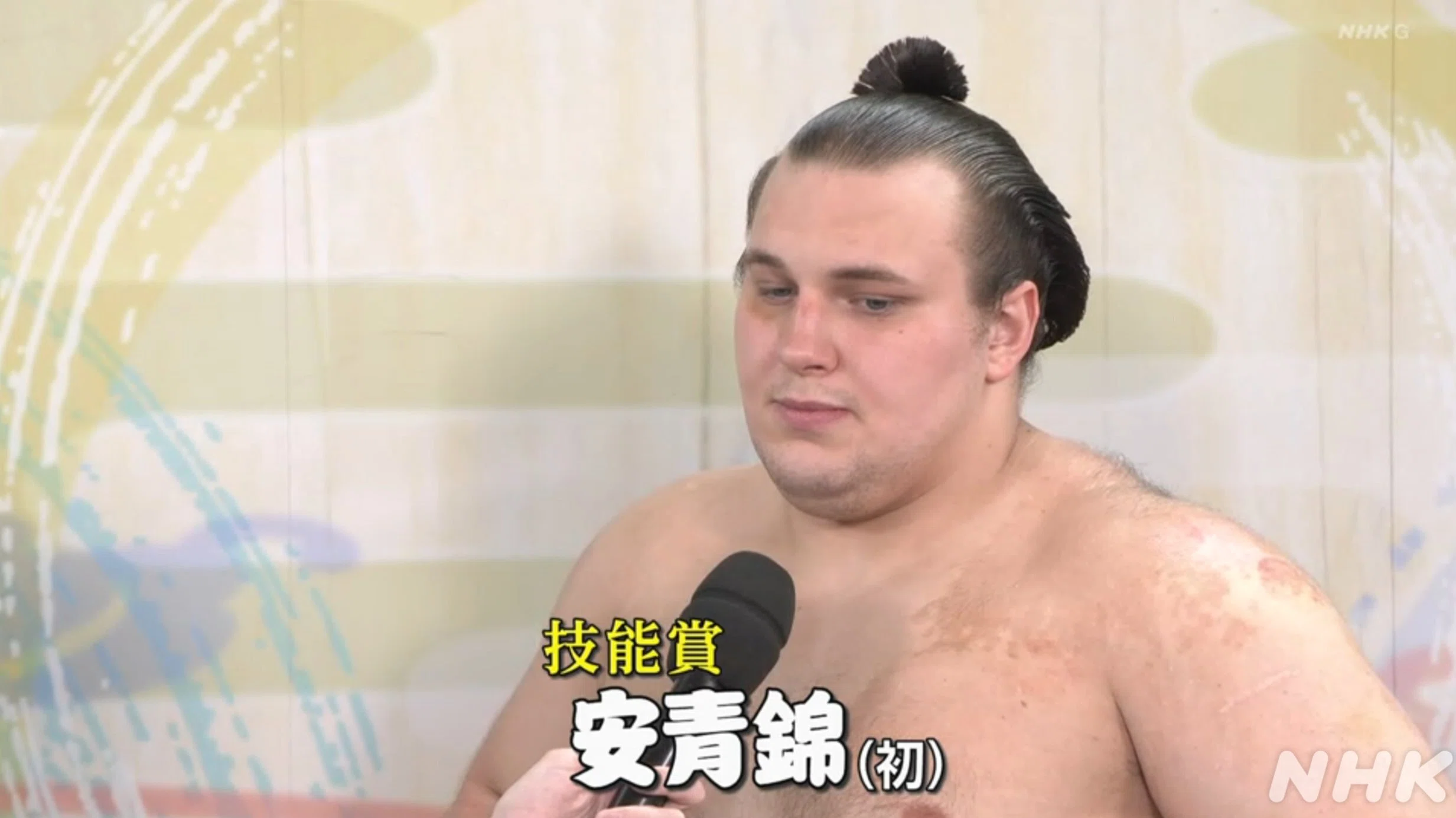 毛深い相撲取り