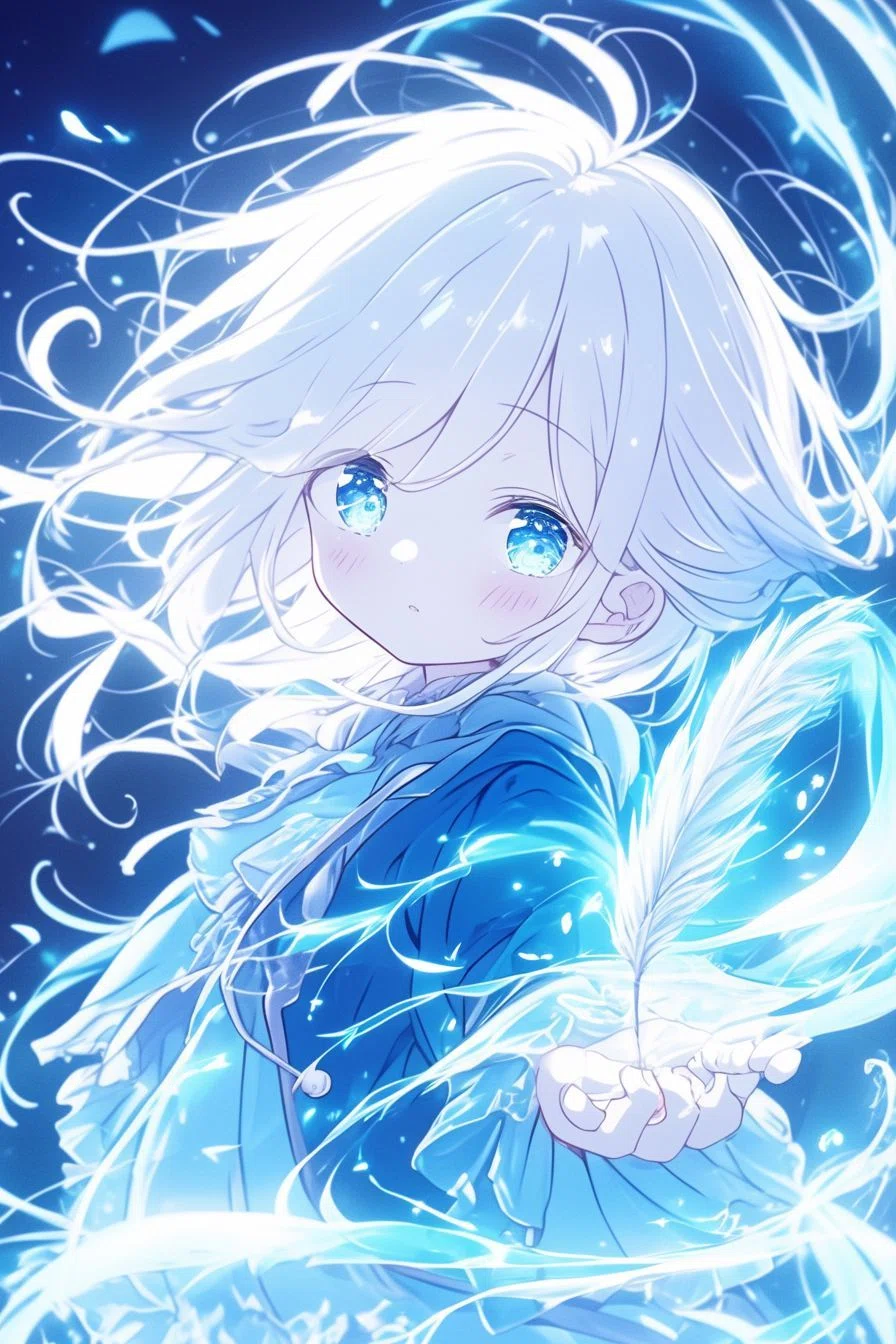夜空の癒し精霊 #16｜北風の伝言使【なぎ🍀さんとコラボ】 #AIイラスト