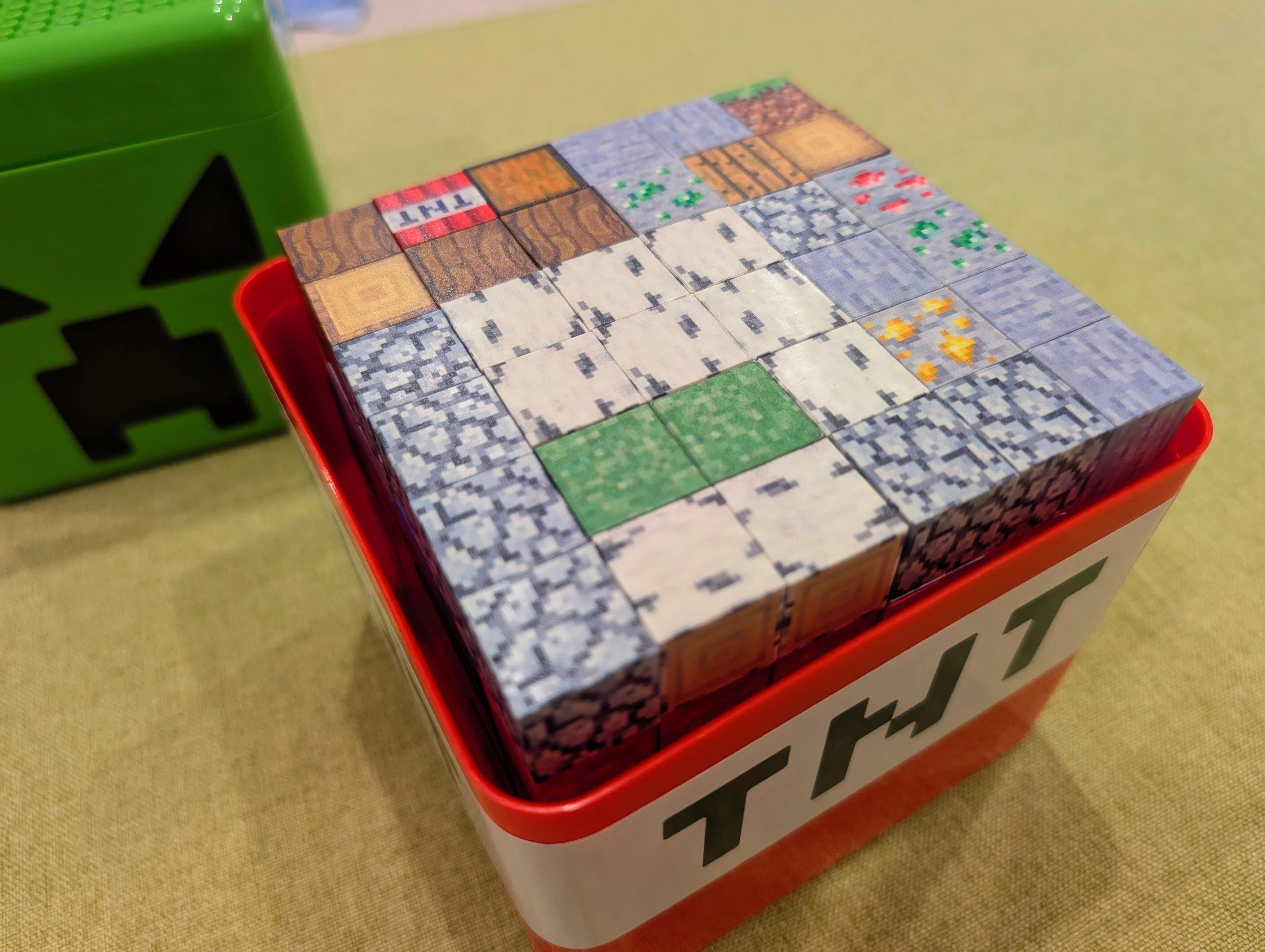中華オモチャレビュー】マインクラフト風マグネットブロック｜anmasa