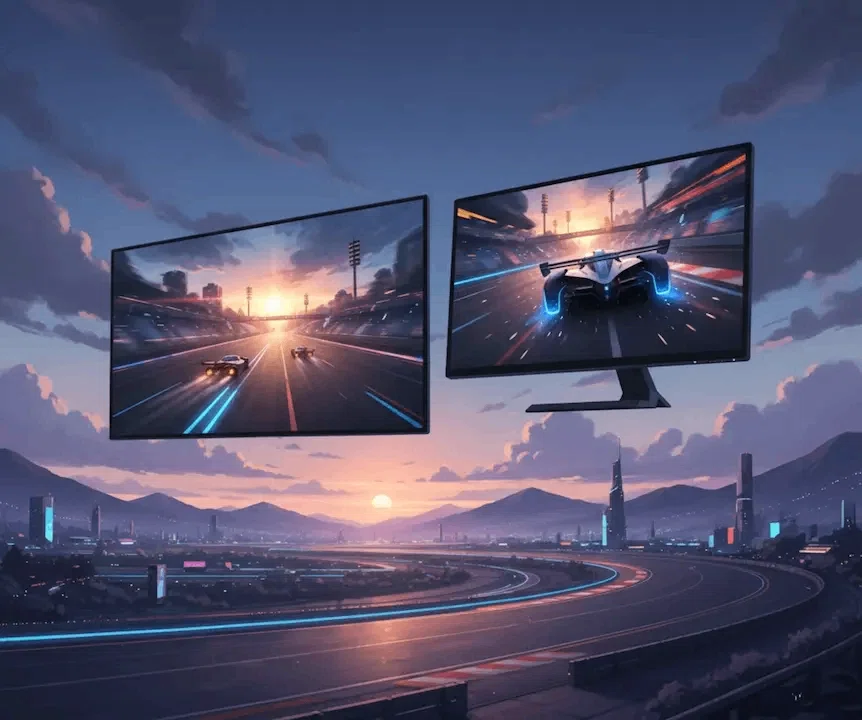 グランツーリスモ7のディスプレイ選び。大画面テレビとゲーミング