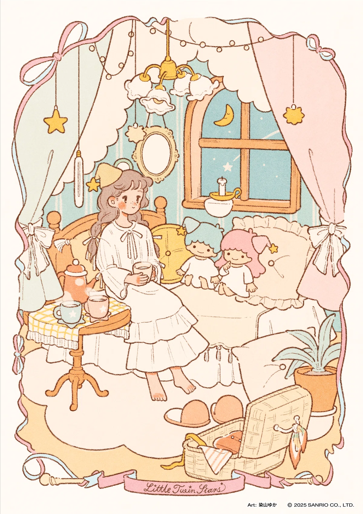 ララ　いつまでも少女のような女性　デザイン画　cozy 50周年記念🌟キキ&ララ×Charaforio コラボイラストまとめ｜Charaforio公式