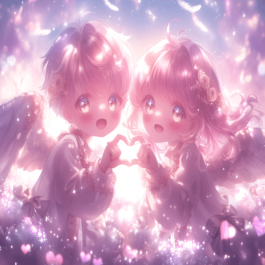 白銀の髪同盟】双子の天使たち ― ひかりを分けあう手のかたち（#AI