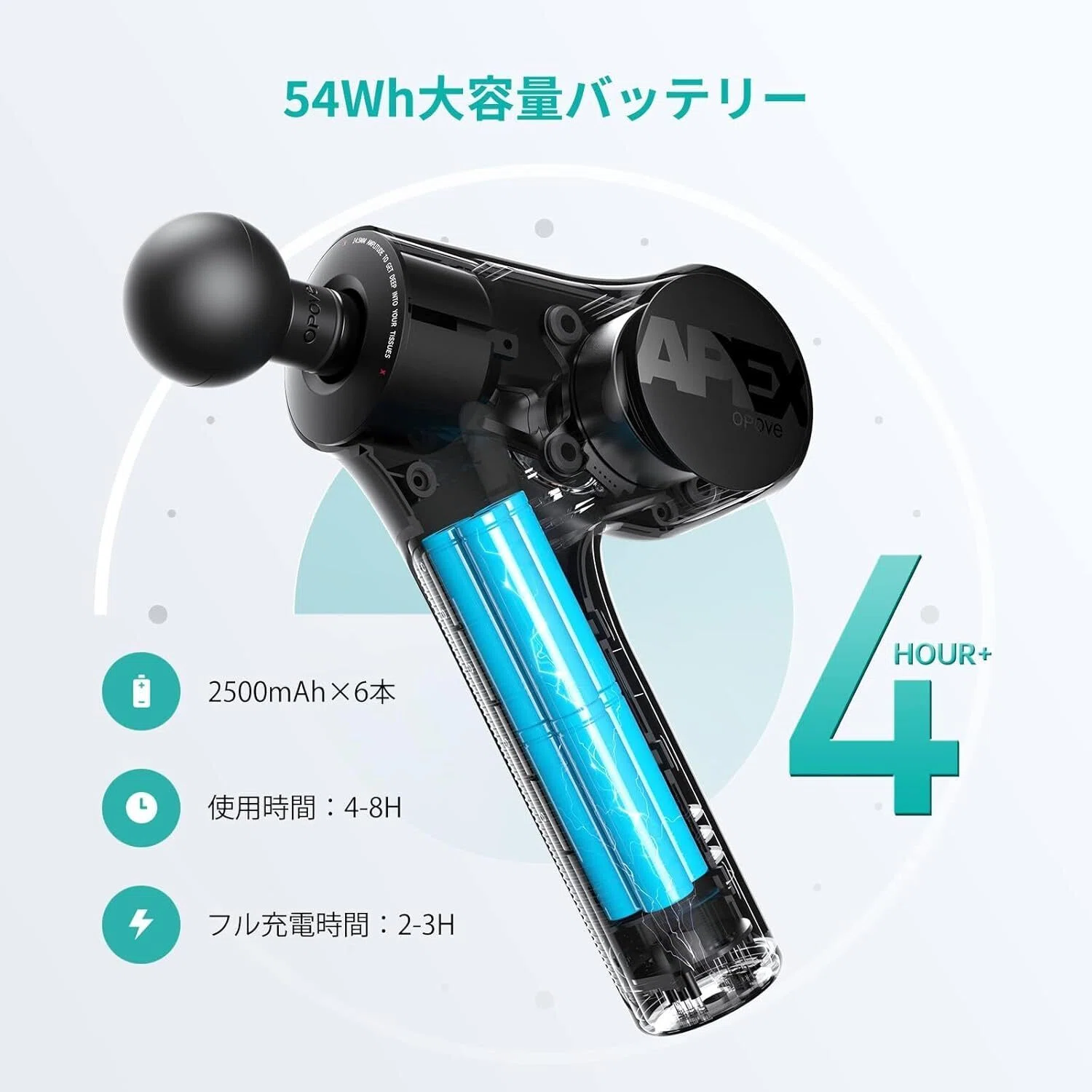 本音レビュー】opove APEX 筋膜リリースガン 世界レベル 14.5mm振幅